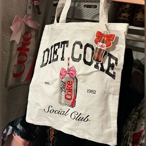 White Diet Coke x Target Tote Bag BNWT